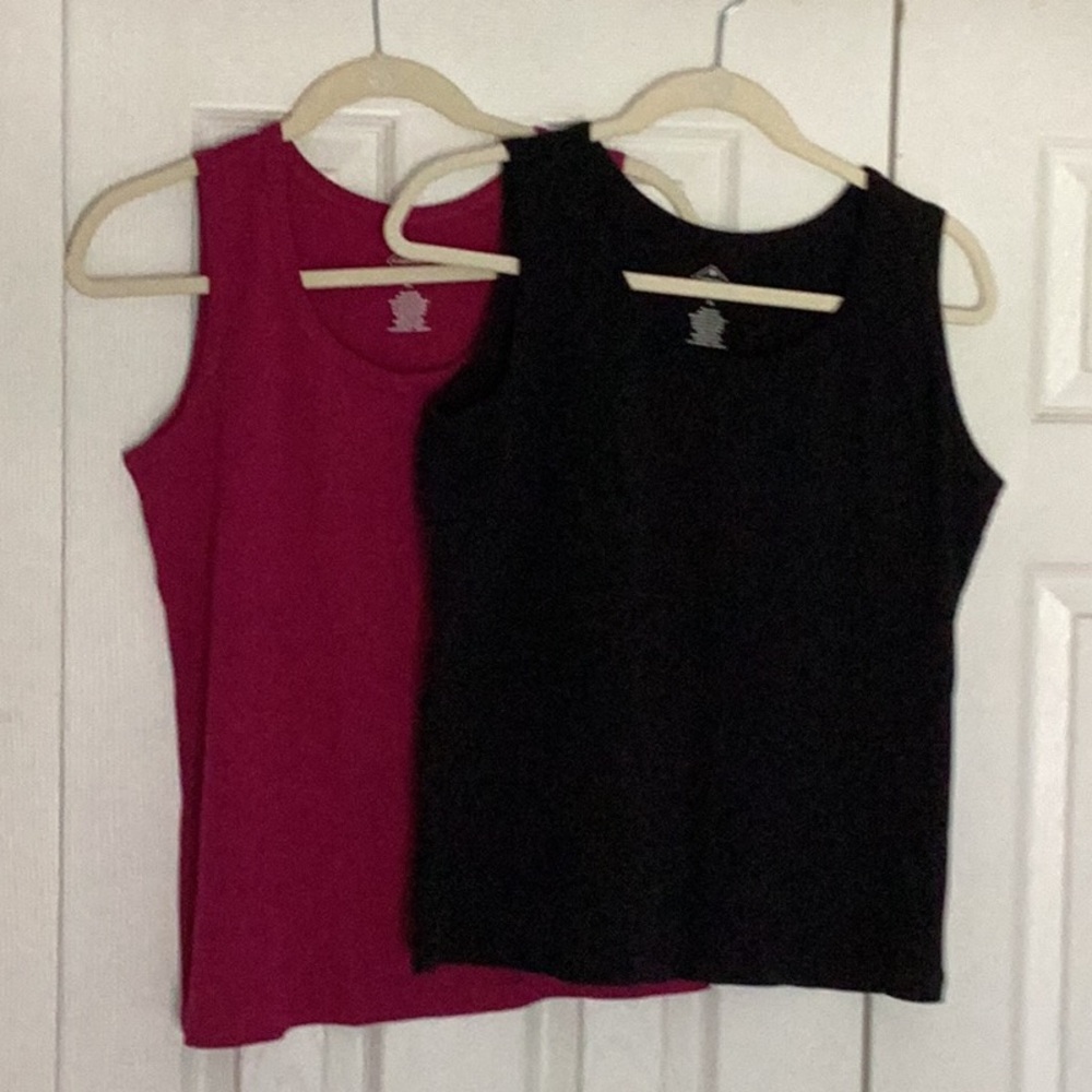 Set of 2 St. John's Bay Sleeveless Tank Tops